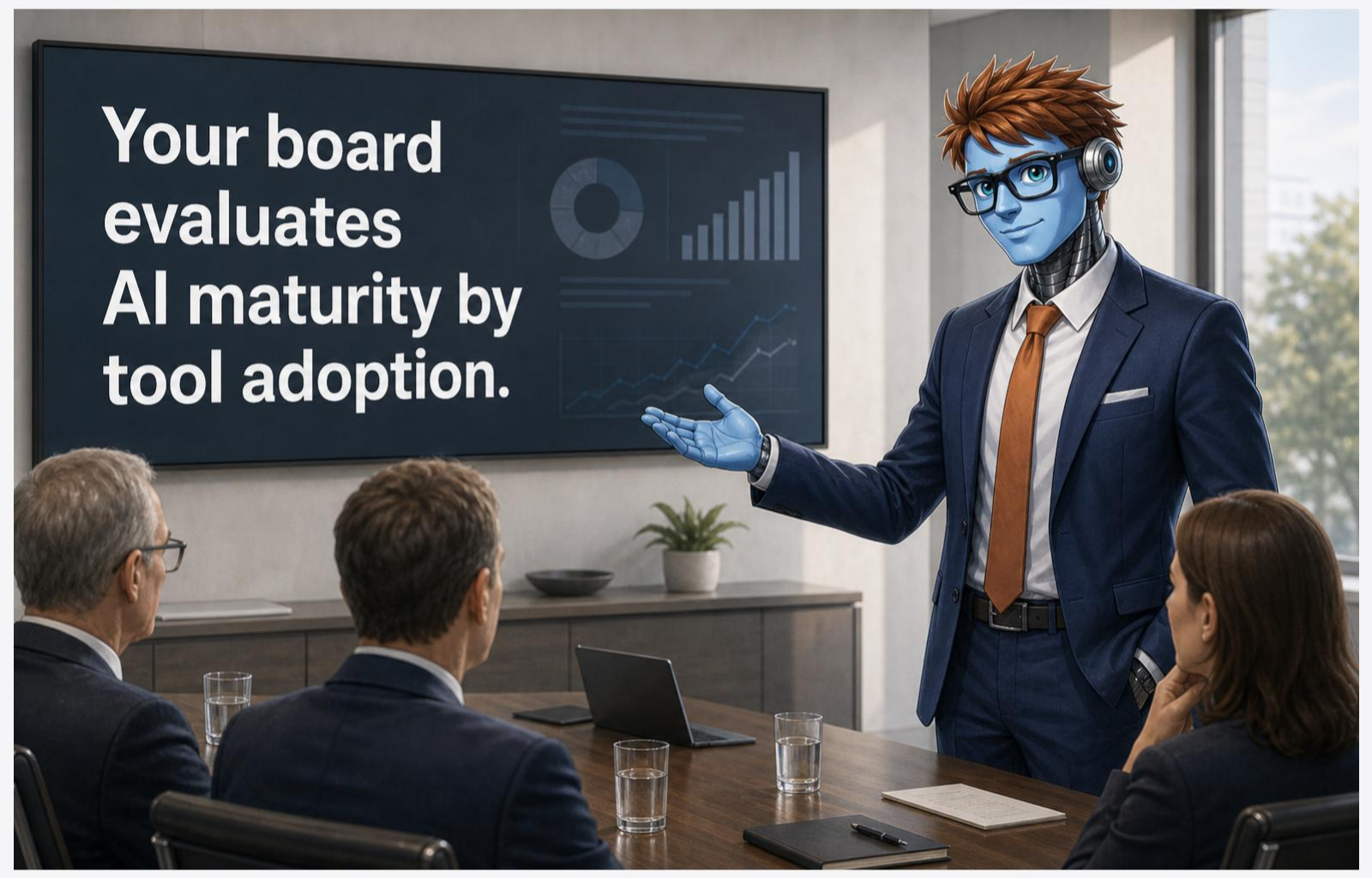 The AI Maturity Curve Your Board Should See — slide 1 of 6