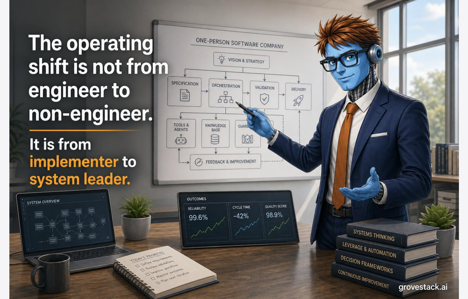 The One-Person Software Company — slide 2 of 6