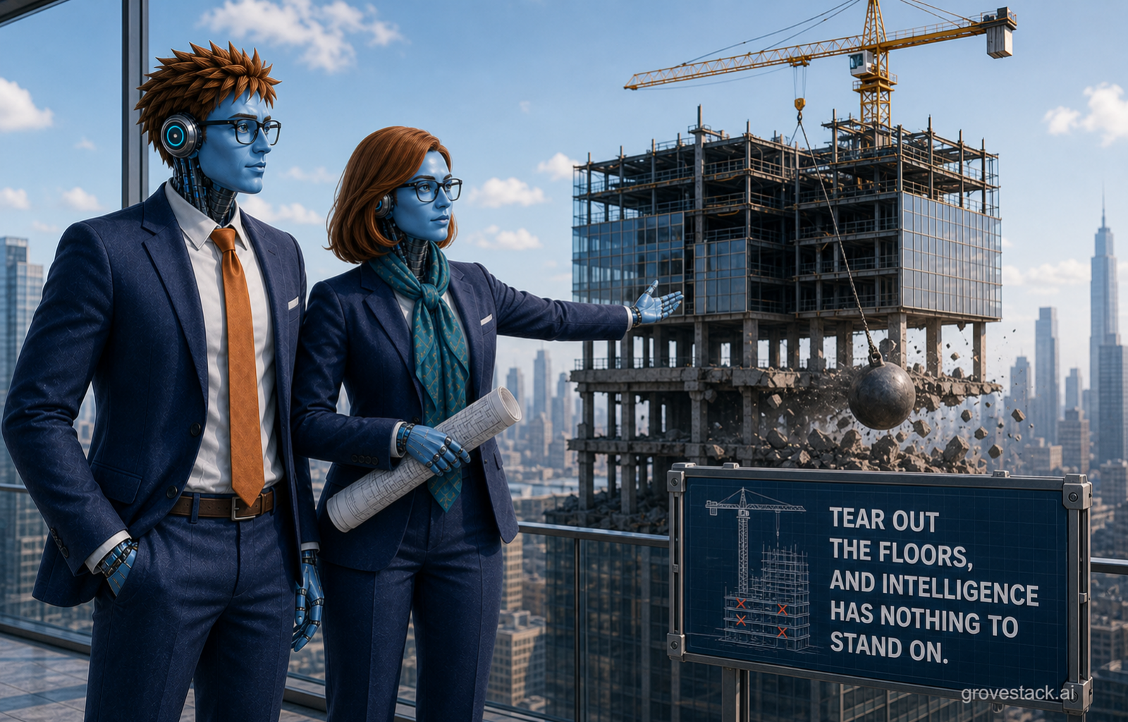 The Crane and the Building — slide 2 of 4