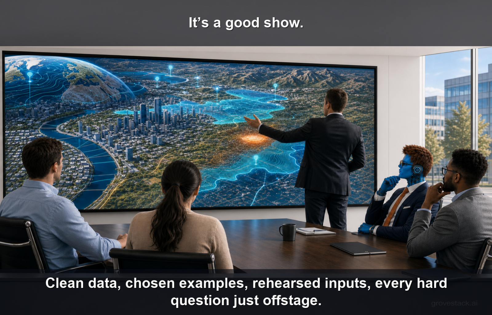 AI Theater — slide 2 of 5