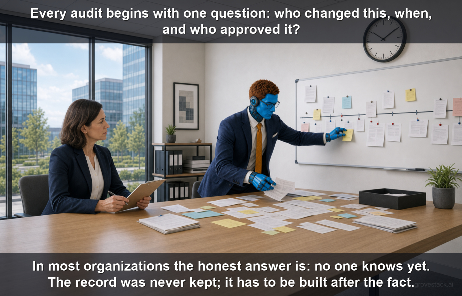 The Retroactive Alibi — slide 1 of 5