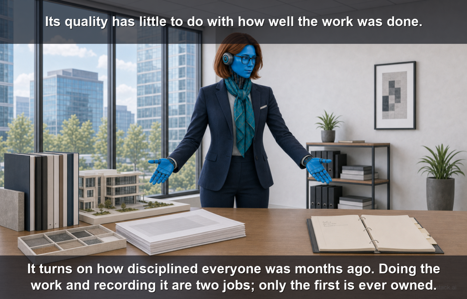 The Retroactive Alibi — slide 4 of 5
