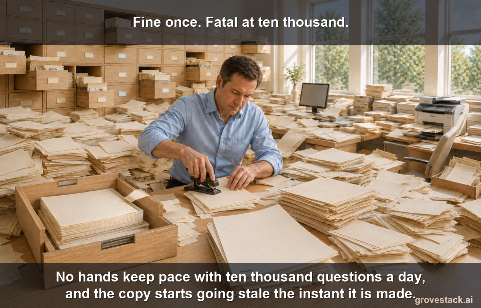 You Can't Staple the Briefing by Hand, slide 2 of 4