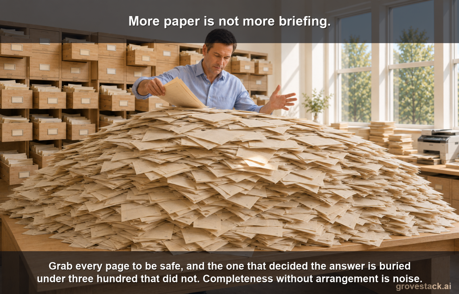 You Can't Staple the Briefing by Hand, slide 3 of 4