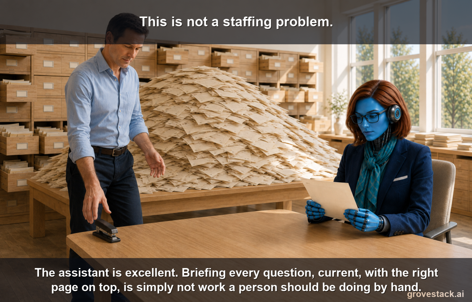 You Can't Staple the Briefing by Hand, slide 4 of 4