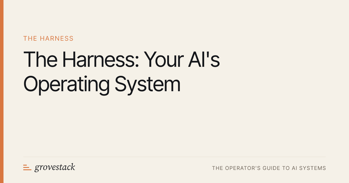 The Harness: Your AI's Operating System — grovestack